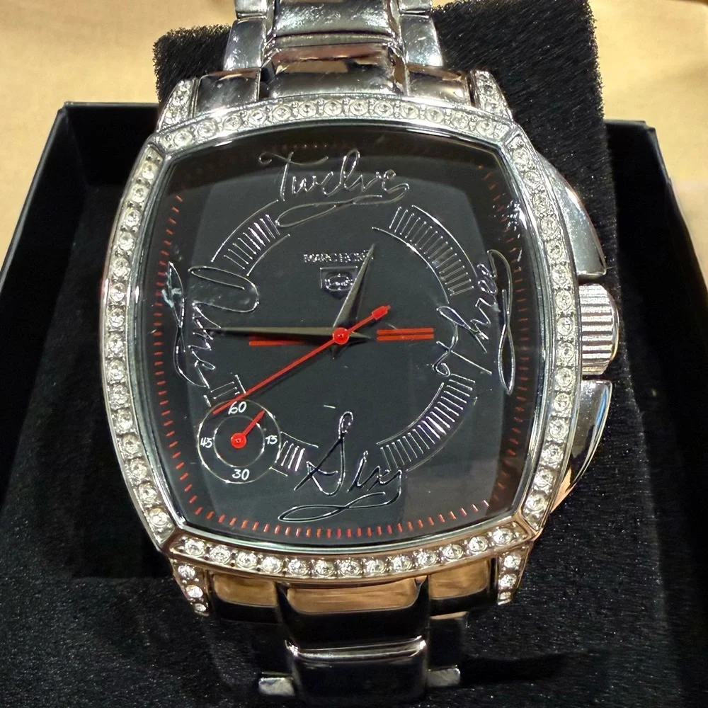 Marc Ecko Simulated Diamond Silver Mens Watch